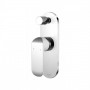 Kara White & Chrome Wall Mixer With Diverter Kara White & Chrome Wall Mixer With Diverter